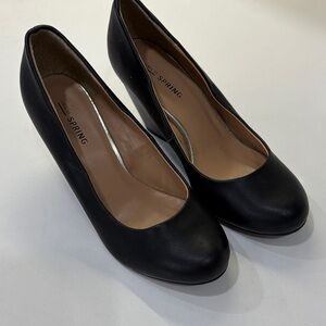 Call It Spring Black Wedge Shoes